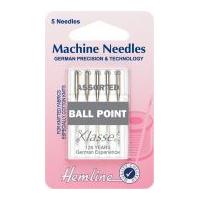 hemline ball point universal sewing machine needles