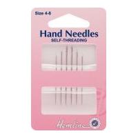 hemline gold eye self threading sewing needles