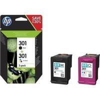 Hewlett Packard HP 301 Yield 190 Pages Black165 Colour BlackTri-colour