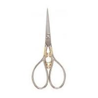 Hemline Pro Cut Embroidery Scissors Silver & Gold