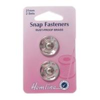 hemline sew on metal press snap fasteners nickelsilver