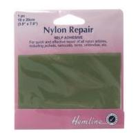Hemline Self Adhesive Nylon Repair Mending Patch Green