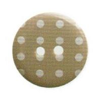 Hemline Round Polka Dot Pattern Buttons 22.5mm Grey