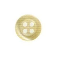 Hemline Round Translucent Rimmed Buttons 11.25mm Cream