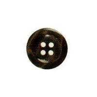 hemline round translucent rimmed buttons 15mm smoked