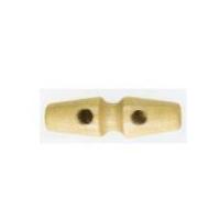 hemline natural wood chunky toggles 25mm light natural