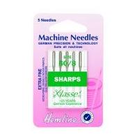 Hemline Sharps Micro Universal Sewing Machine Needles