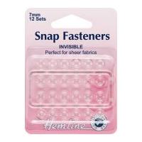 hemline sew on plastic press snap fasteners clearwhite