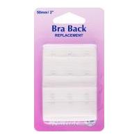 Hemline Bra Back Replacements 50mm White