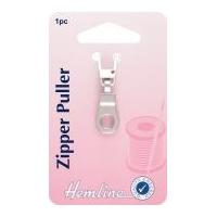 Hemline Replacement Zip Fastener Puller Ring Silver