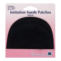 hemline sew on imitation suede repair patch