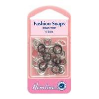 hemline ring top snap on press fasteners refill pack