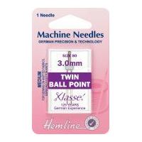 hemline twin ball point universal sewing machine needles