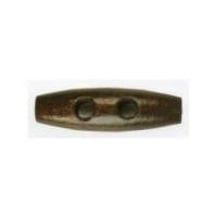 Hemline Wooden Toggles 35mm Dark Natural