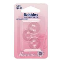 Hemline Plastic Bobbins for Sewing Machines Brother