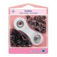 hemline metal eyelets kit with tool 87mm bronze