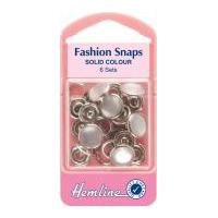 Hemline Solid Top Snap On Press Fasteners Refill Pack 11mm Pearl