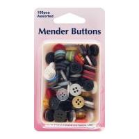 Hemline Sewing Repair Mender Buttons Assorted Colours