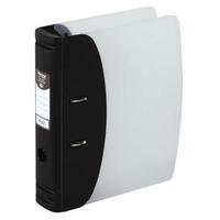 hermes a4 heavy duty lever arch file 60mm capacity black 832001