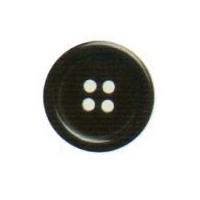 hemline round classic 4 holed buttons 20mm dark grey