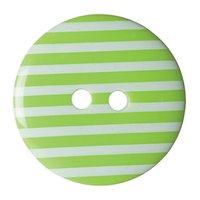 Hemline Button Code D 22.5mm Pack 3 Lime Green by Groves 376804