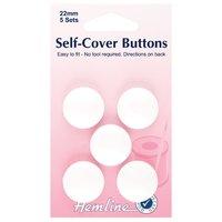 Hemline Self Cover Buttons Nylon - 22mm 375200