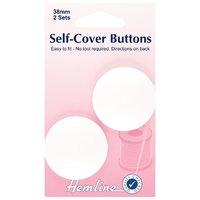 Hemline Self Cover Buttons Nylon - 38mm 375260