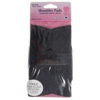 Hemline Shoulder Pads Standard Set-In - Black, Medium 375163