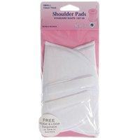 hemline shoulder pads standard set in white small 375165