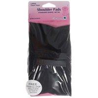 Hemline Shoulder Pads Standard Set-In - Black, Large 375167