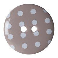 Hemline Button Code D 22.5mm Pack 3 Grey by Groves 376770