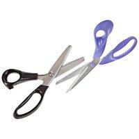 Hemline 9.625 Inch Dressmaking Scissors with Free 9.25 Inch Pinking Scissors 289089