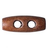 Hemline Button Code B 25mm Wood Toggle by Groves 376921