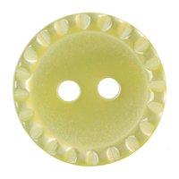 Hemline Button Code B Size 15mm Pack 5 Yellow by Groves 376643