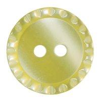 Hemline Button Code B Size 17.5mm Pack 4 Yellow by Groves 376658