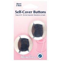 hemline self cover buttons metal top 38mm 375274