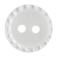 Hemline Button Code B Size 11.25mm Pack 9 White by Groves 376634