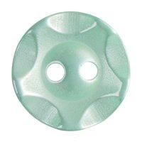 Hemline Button Code B 13.75mm Pack 6 Lime Green by Groves 376835