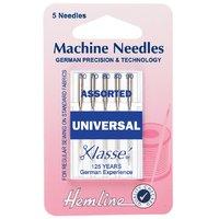 hemline universal machine needles mixed 375385