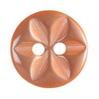 Hemline Button Code B Size 11.25mm Pack 14 - Orange by Groves 376605