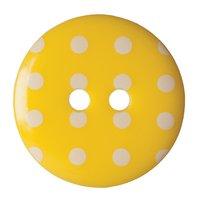 Hemline Button Code D 17.5mm Pack 4 Yellow by Groves 376764