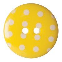 Hemline Button Code D 22.5mm Pack 3 Yellow by Groves 376768