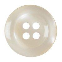 Hemline Button Code A 17.5mm Pack 4 Cream by Groves 376819