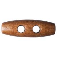 Hemline Button Code B 30mm Wood Toggle by Groves 376922