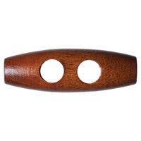 Hemline Button Code B 35mm Wood Toggle by Groves 376923