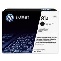 hewlett packard hp 81a yield 10 500 pages black original laserjet