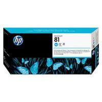 hewlett packard hp 81 cyan printhead and printhead cleaner for the