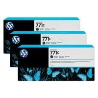 Hewlett Packard HP 771C 775ml Matte Black Ink Cartridges 3-Pack for