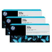 Hewlett Packard HP 771C 775ml Light Grey Ink Cartridges 3-Pack for