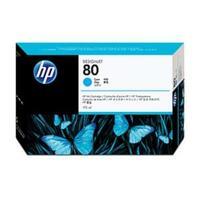 Hewlett Packard HP 80 Yield 2200 Pages 175ml Ink Cartridge Cyan C4872A